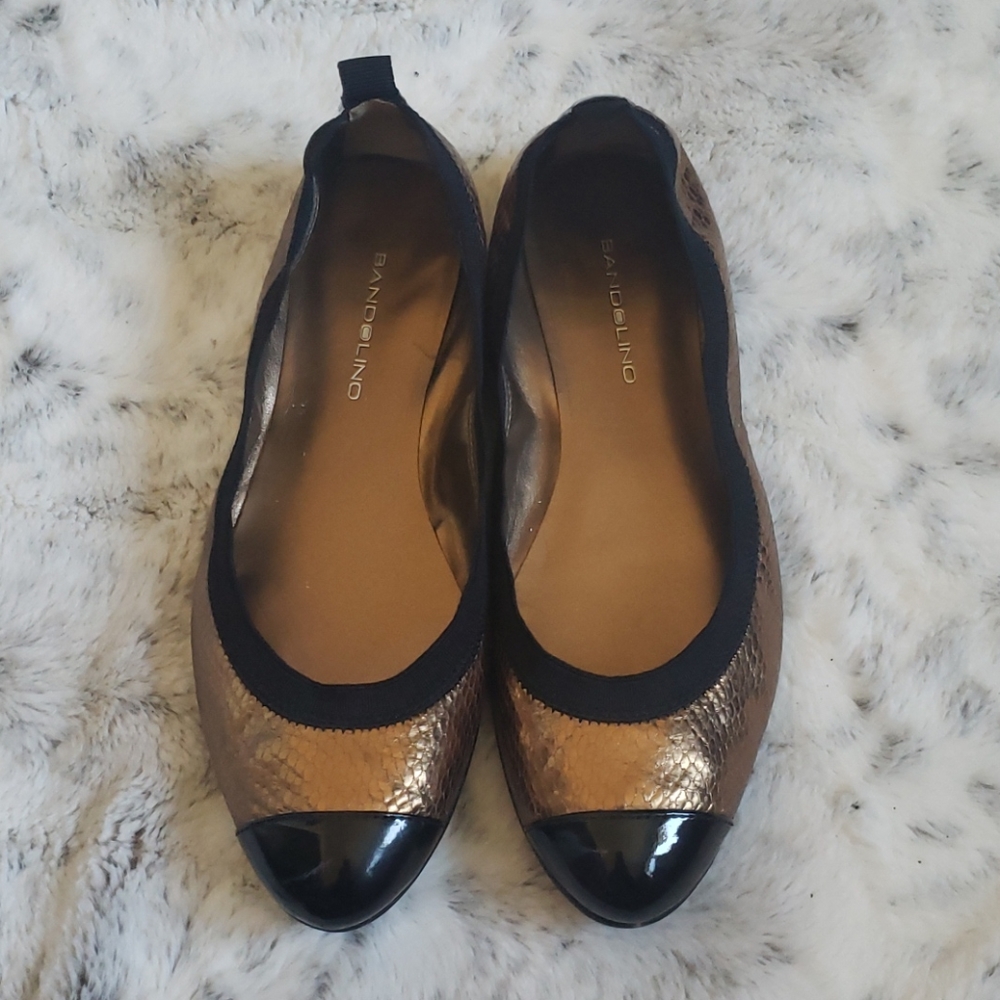 Bandolino Metallic Flats Size 7